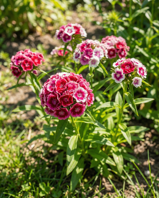 Sweet William Double Mix (Dianthus barbatus) – sementes de flores bienais da SeedsChoice