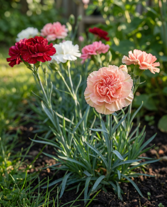 Cravo Grenadin Mixed (Dianthus caryophyllus) – sementes de mistura bienal da SeedsChoice
