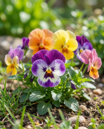 Amor-perfeito Trimardeau Mixed (Viola wittrockiana) – sementes de flor bienal da SeedsChoice