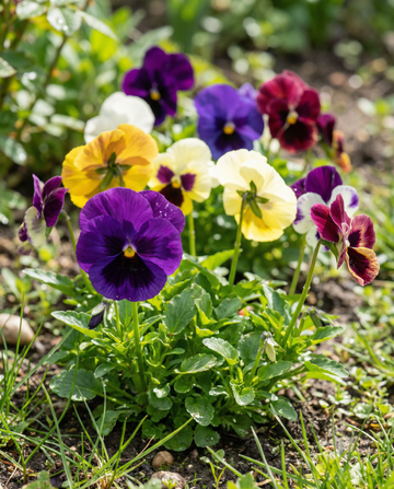 Pensamiento Aalsmeer Giants Mixed (Viola wittrockiana) – semillas de flor bienal de SeedsChoice