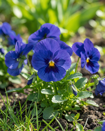 Amor-perfeito Ullswater (Viola wittrockiana) – sementes de flor bienal da SeedsChoice