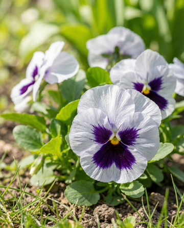 Amor-perfeito Silverbride (Viola wittrockiana) – sementes de flor bienal da SeedsChoice