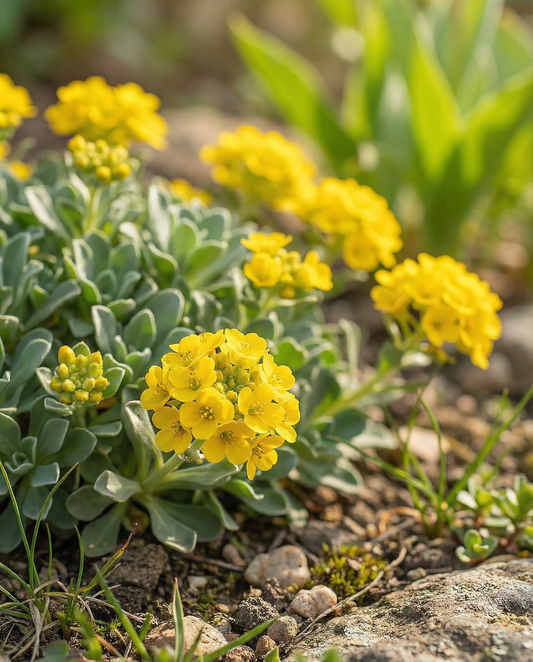 Alísso Golddust (Aurinia saxatilis) – sementes de perene da SeedsChoice