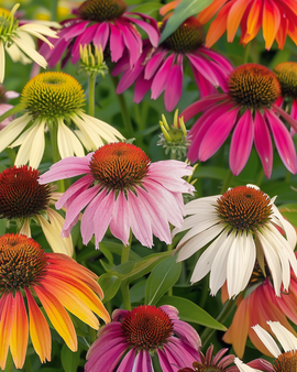 Sementes de Equinácea Paradiso Mistura Perene Echinacea purpurea