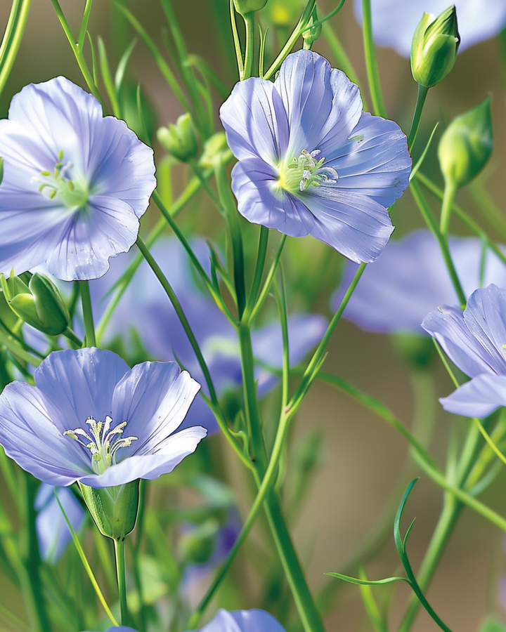 Sementes de Linho Azul (Linum perenne) – flor perene