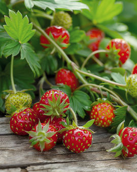 Sementes de Morango Alpino Baron Von Solemacher Fragaria Vesca Perene Red Fruit