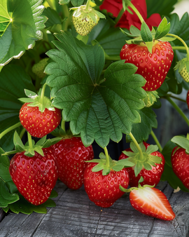 Sementes de morango Ruby Ann F1 Fragaria ananassa perenes