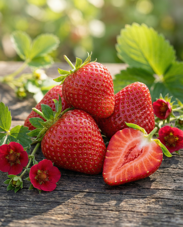 Morango Ruby Ann F1 (Fragaria ananassa) – sementes perenes da SeedsChoice