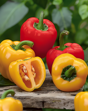 Sementes de pimento doce miniatura Tinkerbell F1 Mix (Capsicum annuum) – hortícola anual