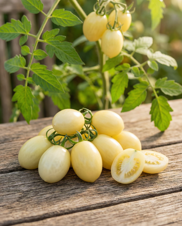 Tomate Snack Dattolime F1 Yellow (Solanum lycopersicum) – sementes de hortaliça anual da SeedsChoice