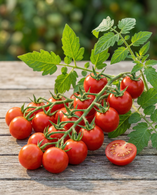 Tomate-cereja Super Sweet 100 F1 (Solanum lycopersicum) – sementes de hortícola anual da SeedsChoice