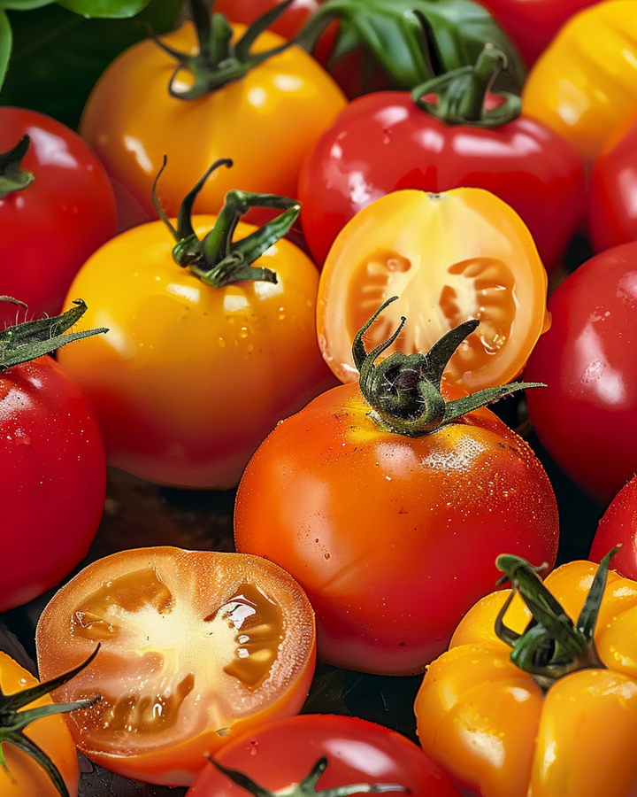 Sementes de tomate Mixed Colours Mix (Solanum lycopersicum) – vegetal anual