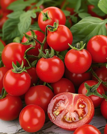 Sementes Tiny Tim Tomate Cherry (Solanum lycopersicum) – vegetal anual