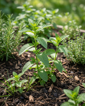 Sementes de chá de ervas de hortelã-pimenta (Mentha piperita) – erva perene