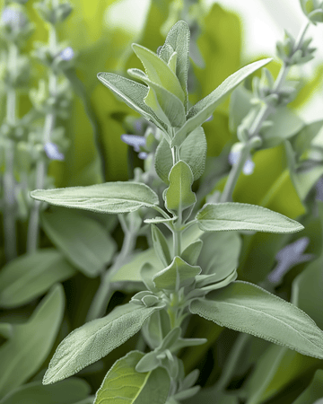 Sementes de salva-comum (Salvia officinalis) – erva-aromática perene