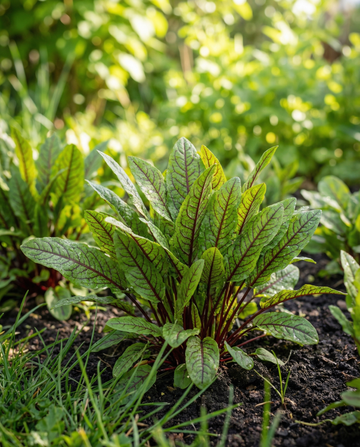 Azeda de Veias Vermelhas (Rumex sanguineus) – sementes de erva aromática perene da SeedsChoice
