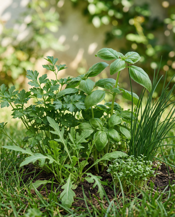 Mezcla culinaria Albahaca Perejil Cebollino Rúcula Berro – semillas de hierba anual de SeedsChoice