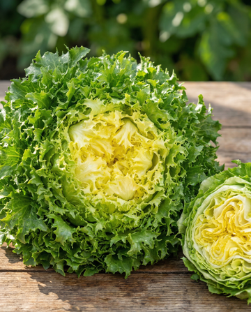 Endívia Frisada De Meaux Tipo Frisée (Cichorium endivia) – sementes de vegetal anual da SeedsChoice