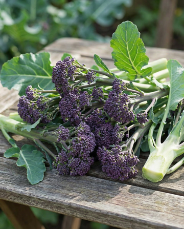 Brócolos Purple Sprouting de verão (Brassica oleracea) – sementes anuais de SeedsChoice