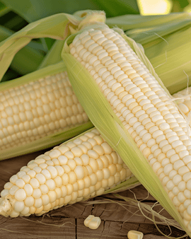 Sweetcorn Seeds Glacial Zea Mays Annual White Variety