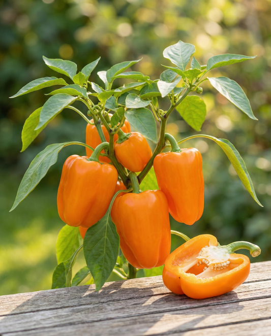 Pimento doce Orange Horizon (Capsicum annuum) – sementes de legume anual da SeedsChoice