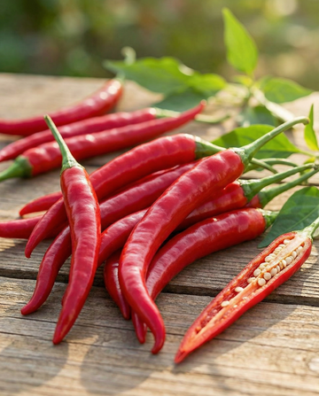 Pimenta Cayenne Long Slim Red (Capsicum annuum) – sementes de hortícola anual da SeedsChoice