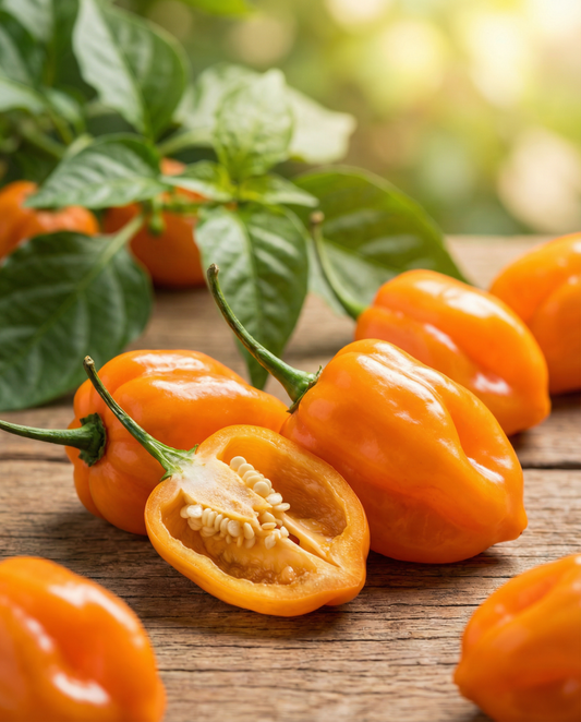 Pimento Habanero Orange (Capsicum chinense) – sementes de hortaliça anual da SeedsChoice