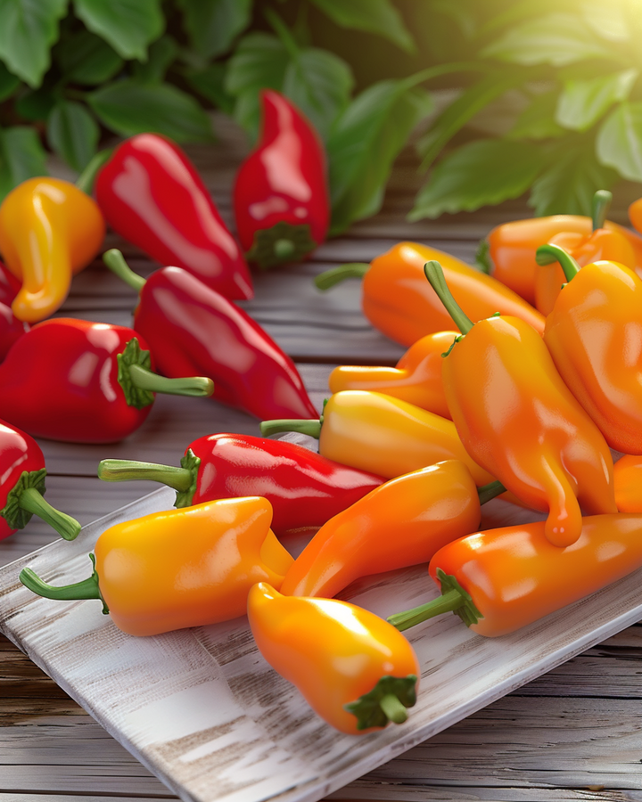 Sementes de pimento doce para petiscar Mix (Capsicum annuum) – vegetal anual