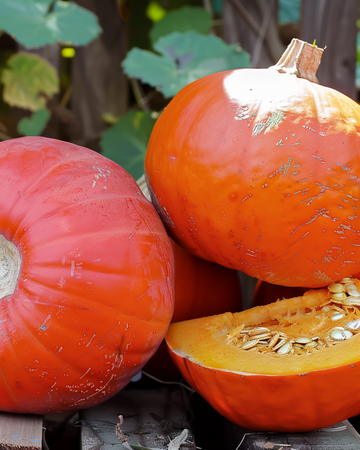 Sementes de Abóbora Uchiki Kuri Red (Cucurbita maxima) – legume anual