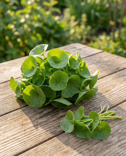 Portulaca de Inverno para Folhas (Claytonia perfoliata) – sementes de hortícola anual da SeedsChoice