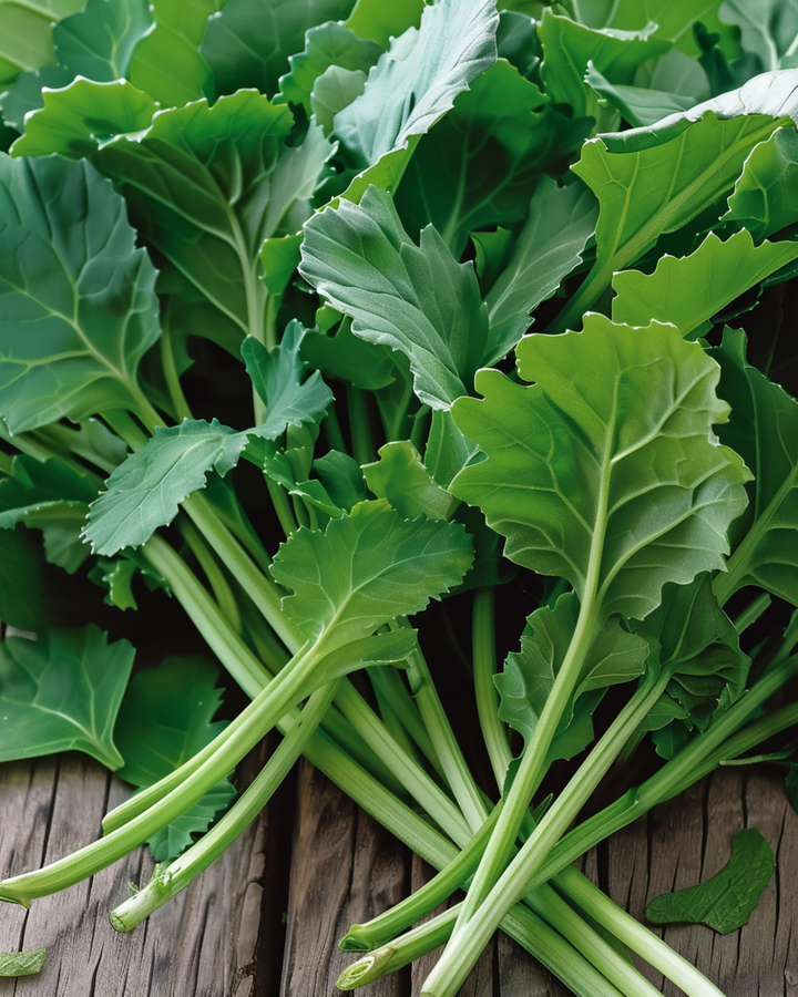 Sementes de folhas de nabo (Brassica rapa) – legume anual