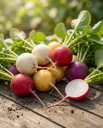 Semillas de rábano Round Mix (Raphanus sativus) – verdura anual de SeedsChoice