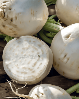 Sementes de Nabo Garden Turnip Brassica Rapa Variedade Anual Platte Witte Mei
