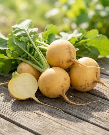 Nabo Garden Turnip Goldana (Brassica rapa) – sementes de hortaliça anual da SeedsChoice