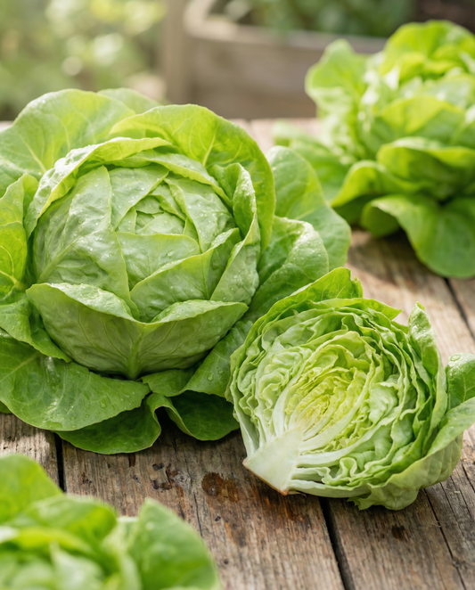 Alface-manteiga Rhénania (Lactuca sativa) – sementes de hortaliças anuais da SeedsChoice