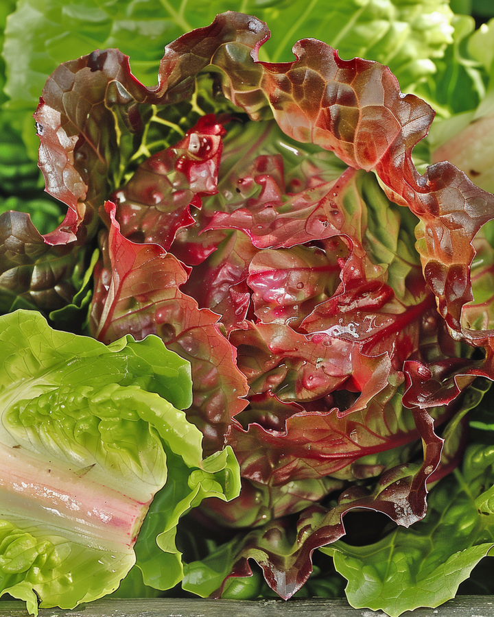 Sementes de alface Rouge Grenobloise (Lactuca sativa) – legume anual