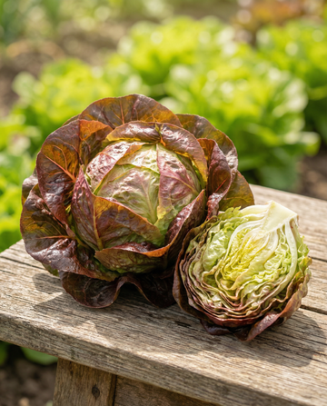 Alface Rouge Grenobloise (Lactuca sativa) – sementes de legume anual da SeedsChoice