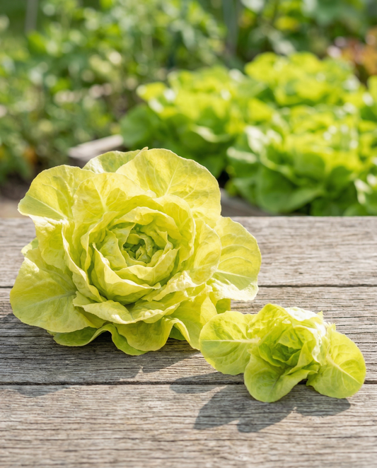 Alface de folha Australian Yellow (Lactuca sativa) – sementes de hortaliça anual da SeedsChoice