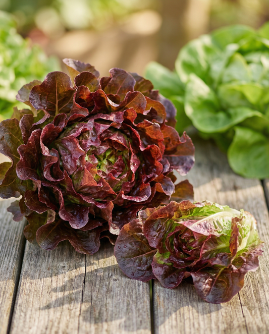 Alface de Folha Red Salad Bowl (Lactuca sativa) – sementes de legume anual da SeedsChoice
