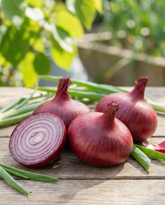 Noordhollandse Bloedrode Onion (Allium cepa) – annual vegetable seeds from SeedsChoice