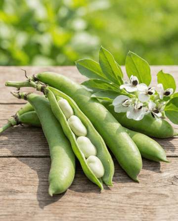 Fava Threefold White (Vicia faba) – sementes anuais de horticultura da SeedsChoice