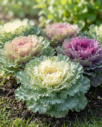 Couve Ornamental Mistura de Folhas Recortadas (Brassica oleracea) – sementes de hortícola anual da SeedsChoice