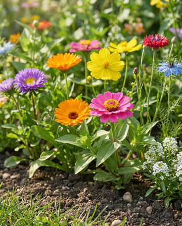 Flores de verão Mix Embalagem 250 g para sementeira ao ar livre – sementes de flores anuais da SeedsChoice
