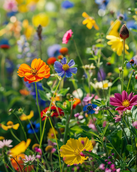 Flowers For Ladybirds Seeds Mix 250g Annual Meadow Blend 20 Varieties