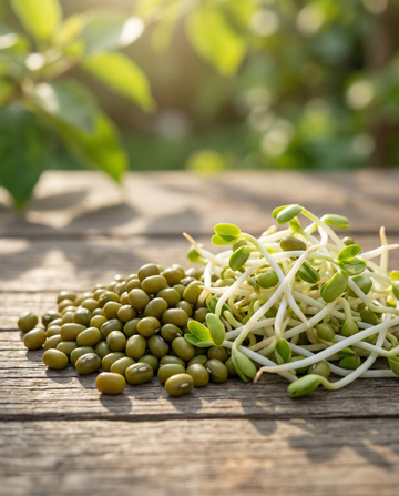 Feijão-mungo para Germinação 250g (Vigna radiata) – sementes biológicas para germinar da SeedsChoice