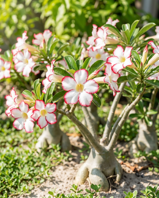 Rosa-do-deserto Suculenta Florida (Adenium obesum) – sementes de flores de SeedsChoice