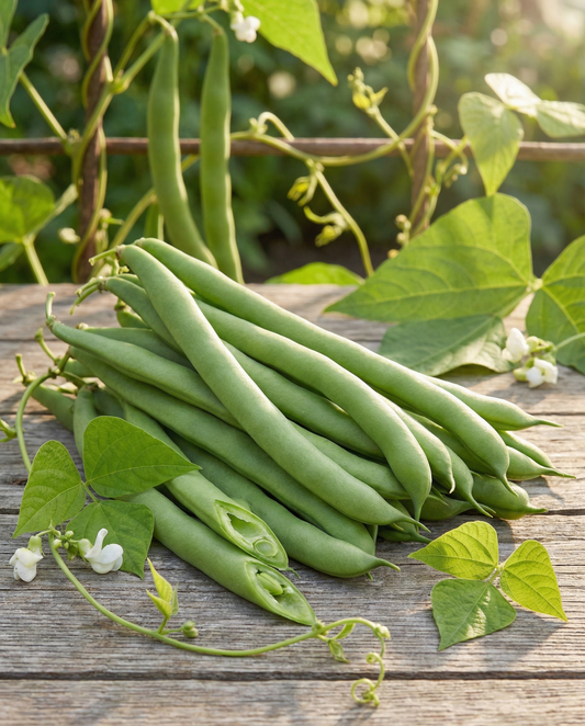 Judías verdes de enrame Neckarkönigin 100g (Phaseolus vulgaris) – semillas de verdura anual de SeedsChoice