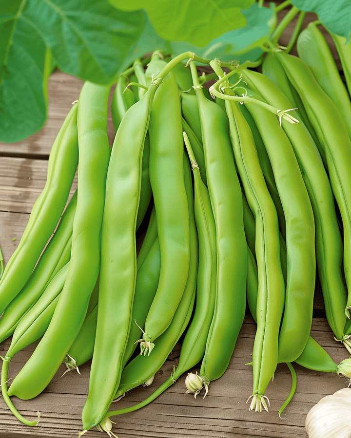 Sementes de feijão-verde trepador Overvloed 100g (Phaseolus vulgaris) – vegetal anual