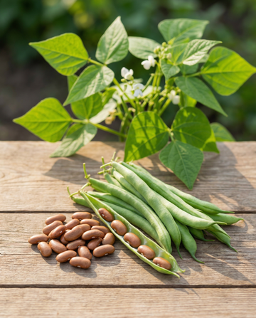Feijão-anão Brown Dutch 100g (Phaseolus vulgaris) – sementes de hortaliça anual da SeedsChoice