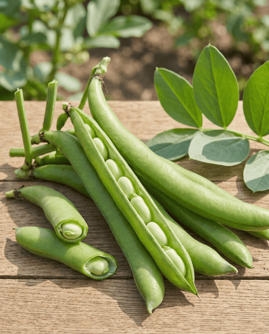 Fava Leidse Hangers (Vicia faba) – sementes de hortaliça anual da SeedsChoice
